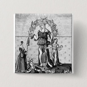 Das Bild von Freifrau Astrology mit den drei Button