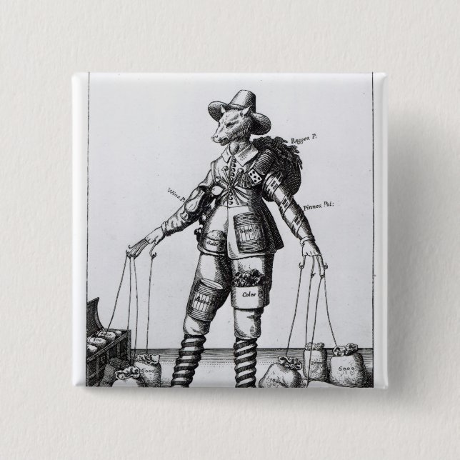 Das Bild von Pattenty', c.1641-50 Button (Vorderseite)