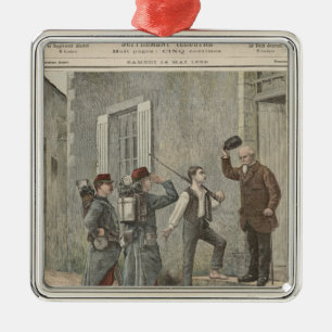 Das Billet nach einer Malerei von Cres Silbernes Ornament