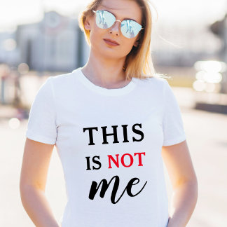 Das bin ich nicht Lustige Zitat Rot Schwarz T-Shirt