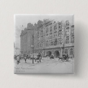 Das binnenländische Hotel, Manchester, c.1910 Button
