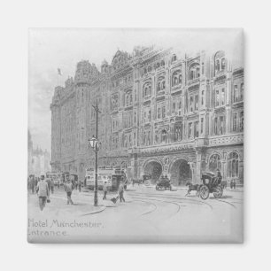 Das binnenländische Hotel, Manchester, c.1910 Magnet