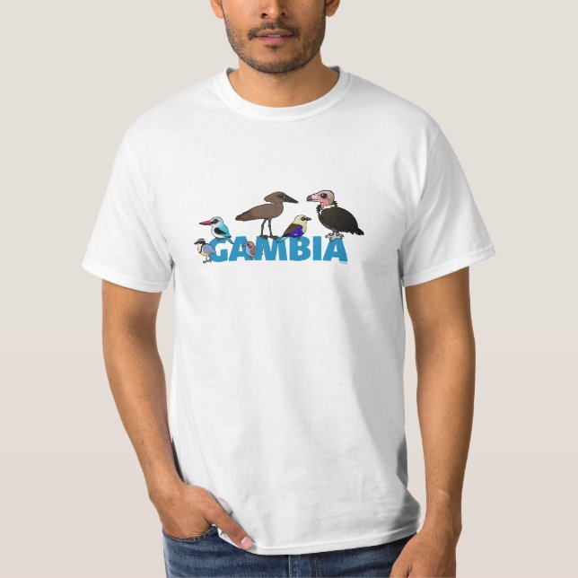 Das Birdorable Gambia T-Shirt (Vorderseite)