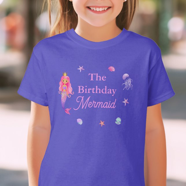 Das Birthday Mermaid-Party T-Shirt (Von Creator hochgeladen)