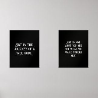 Das Black Wihite Poster inspiriert Zitate Bilderwand Sets