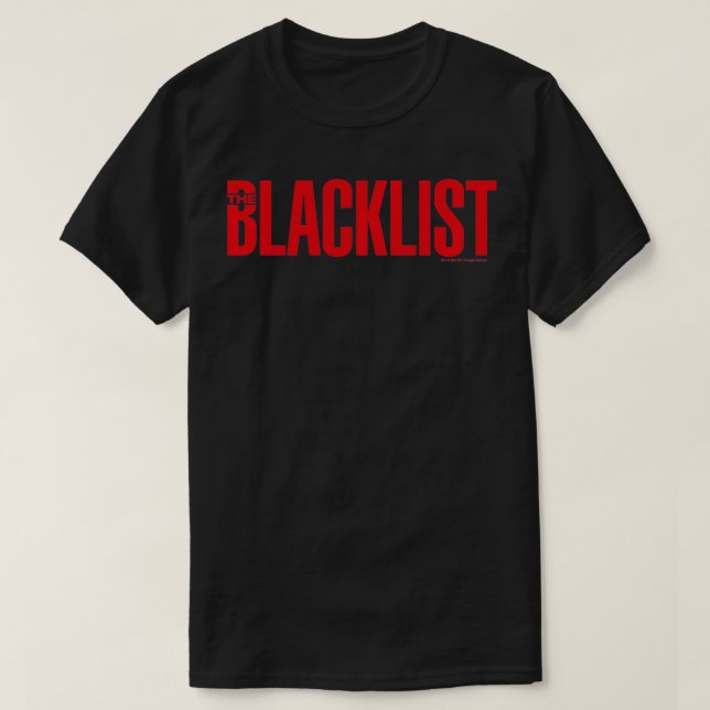 Das Blacklist-Logo  T-Shirt (Design vorne)