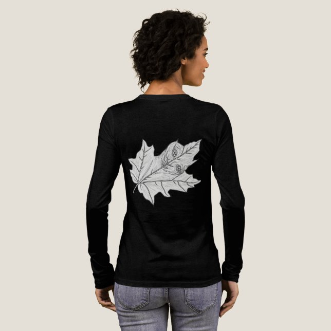 Das Blatt 🍁  Tri-Blend Shirt (Voller Rückseite)