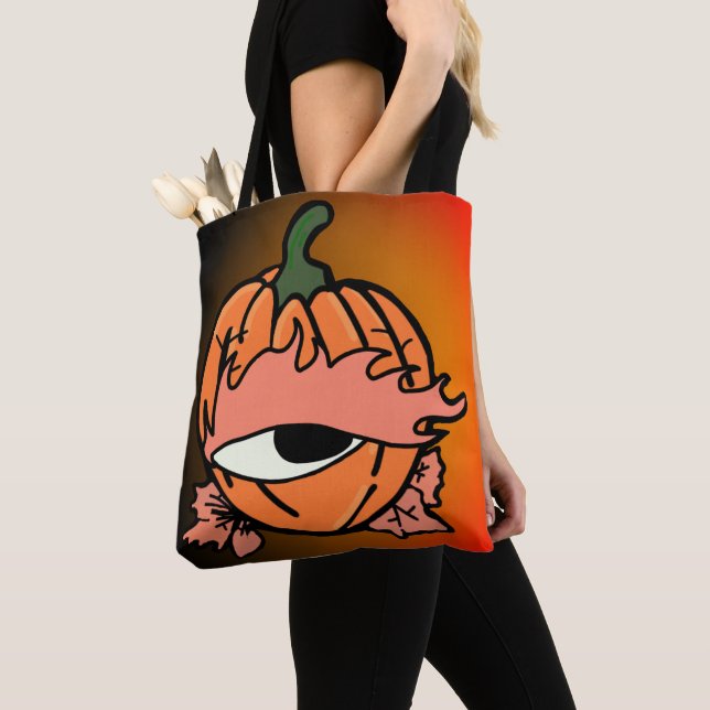 Das blaue Auge des spoky Pumpkins (Von Nahem)