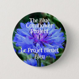 Das Blaue Blumenprojekt Le Projet Bleuet Bleu Button