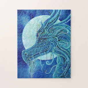 Das blaue Drachenpuzzle von Renee Puzzle