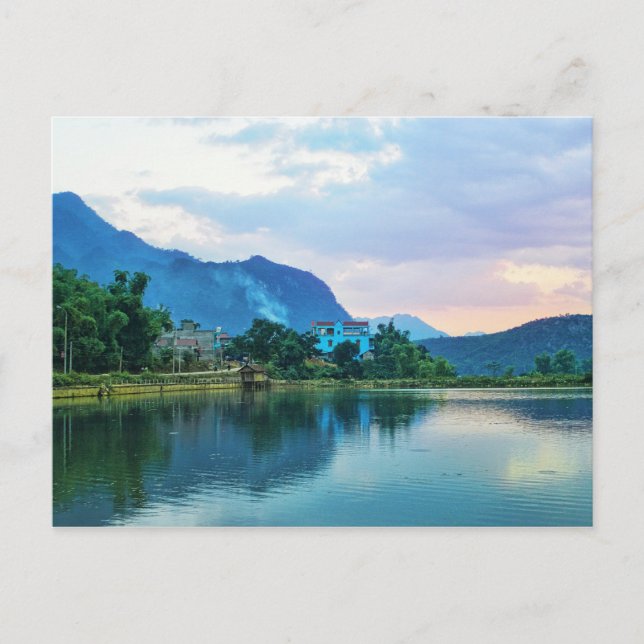 Das blaue Haus Postkarte (Vorderseite)