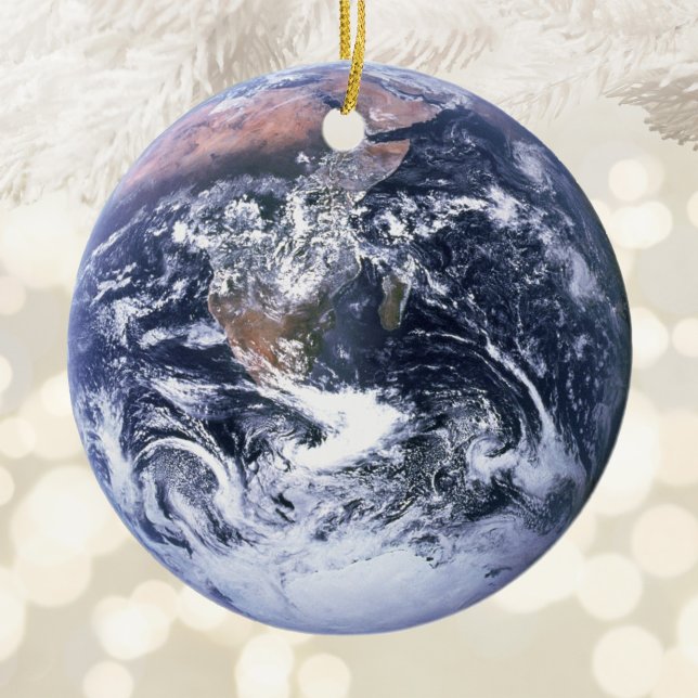 Das Blaue Marmor-Erde-Foto Keramik Ornament (The Blue Marble Earth Photo Ceramic Ornament)