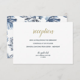 Das blaue Riff | Empfang von Nautical Wedding Einladung