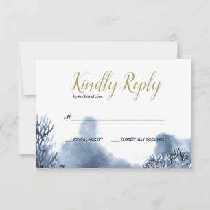 Das blaue Riff Nautical Wedding RSVP