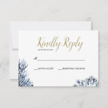 Das blaue Riff | Nautical Wedding RSVP