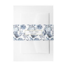 Das blaue Riff | Nautische Hochzeit Einladungsbanderole