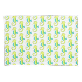 Das blaue Seepferd des Ozeans Kissenbezug