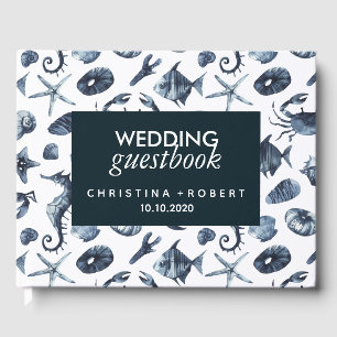 Das blaue Seepferd Nationale Hochzeit der Meere Gästebuch