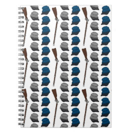 Das Blaue und das Grau Notizblock