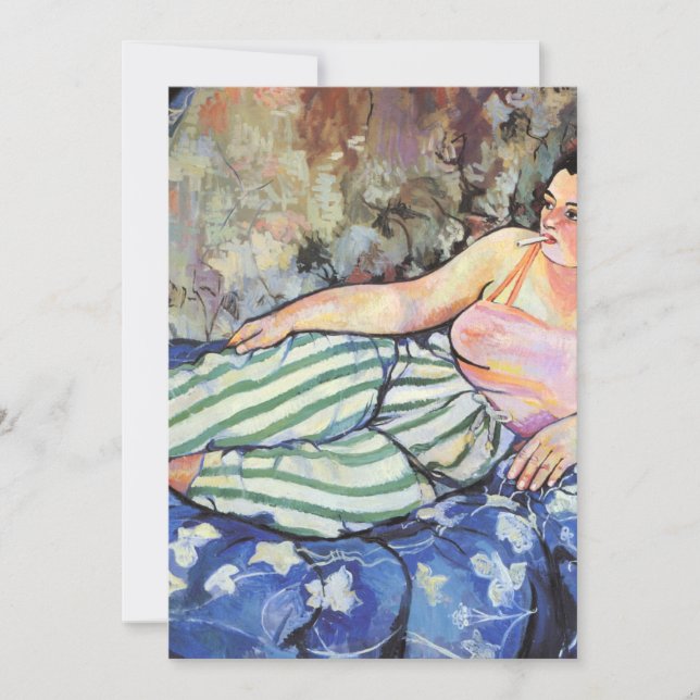 Das Blaue Zimmer von Suzanne Valadon Einladung (Vorderseite)