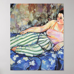 Das Blaue Zimmer von Suzanne Valadon Poster