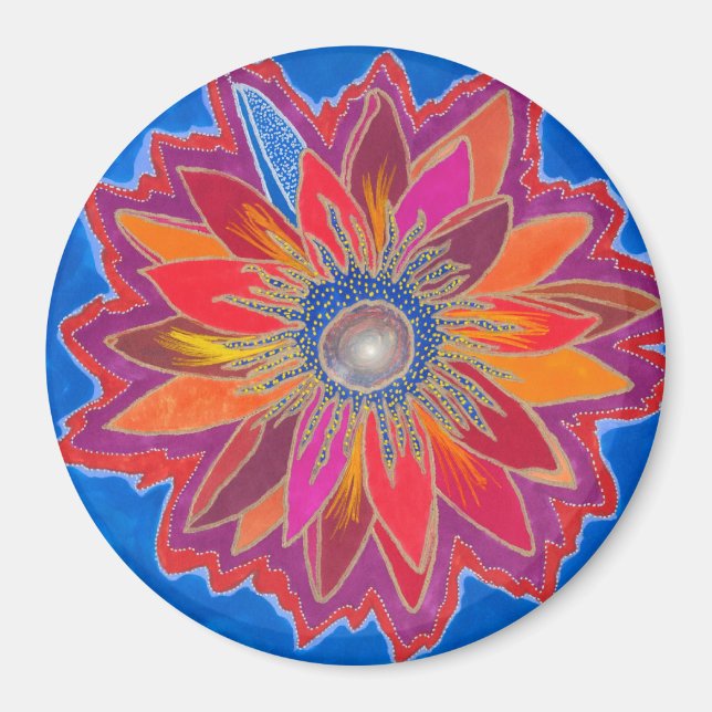 Das Blazing Lotus Magnet (Vorne)