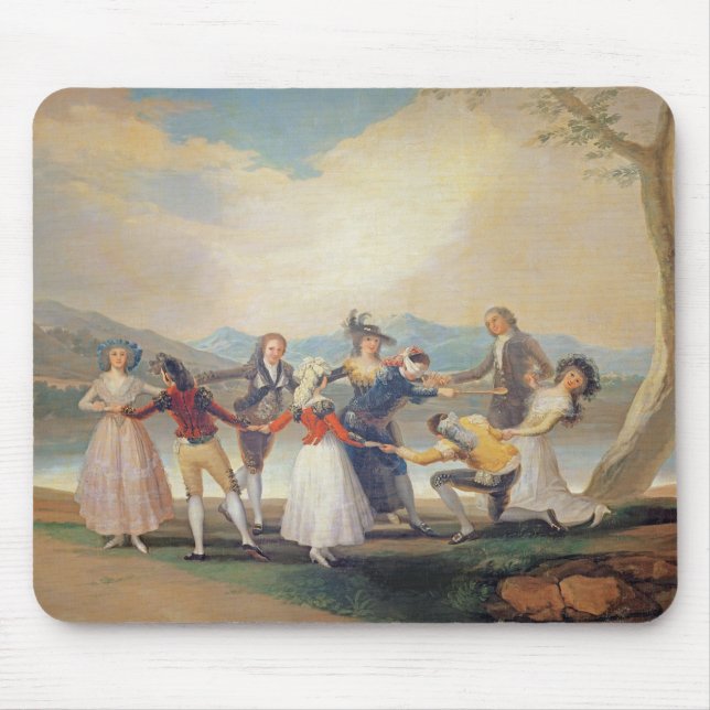 Das blinde B Mannes Francisco Jose de Goya y Mousepad (Vorne)