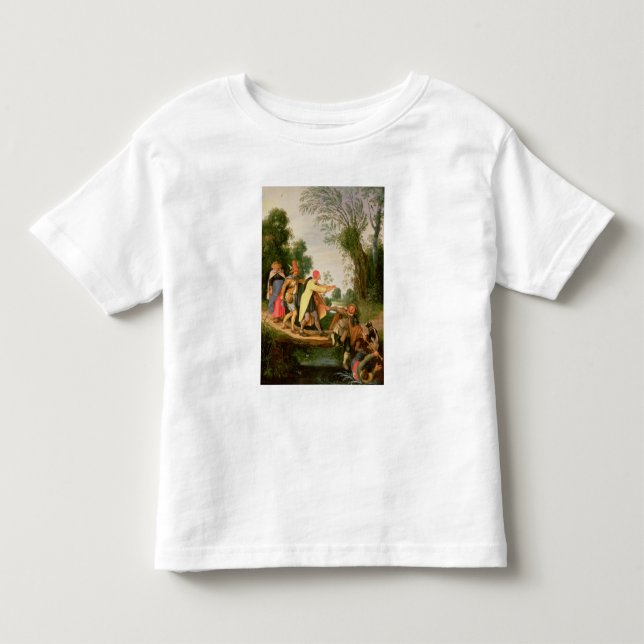 Das blinde, das blinde führend kleinkind t-shirt (Vorderseite)