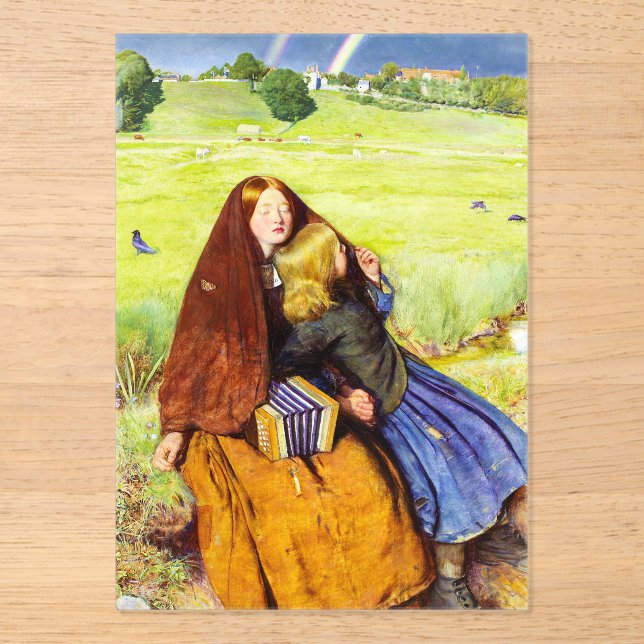 Das blinde Mädchen von John Everett Millais Acryleinladungen (Vorderseite)