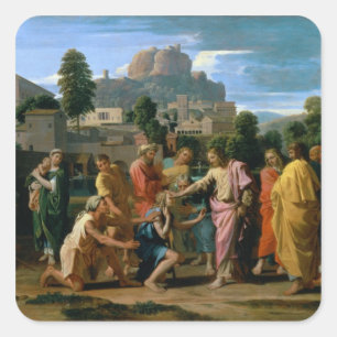 Das Blinde von Jericho Quadratischer Aufkleber