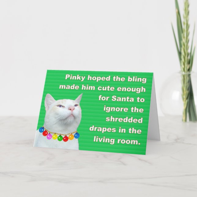 Das Bling des kleinen Fingers Feiertagskarte (Vorderseite)