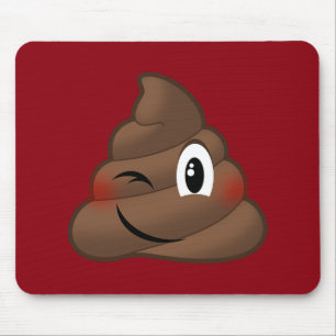 Das Blinzeln kacken Emoji Mousepad