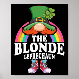 Das blonde Leprechaun St. Patricks Day Kostüm Poster