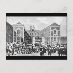 Das Blue-Coat Hospital, Liverpool, 1843 Postkarte