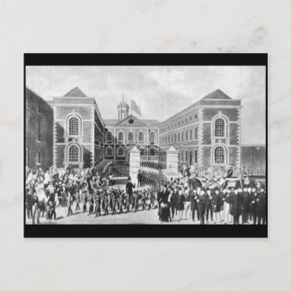 Das Blue-Coat Hospital, Liverpool, 1843 Postkarte