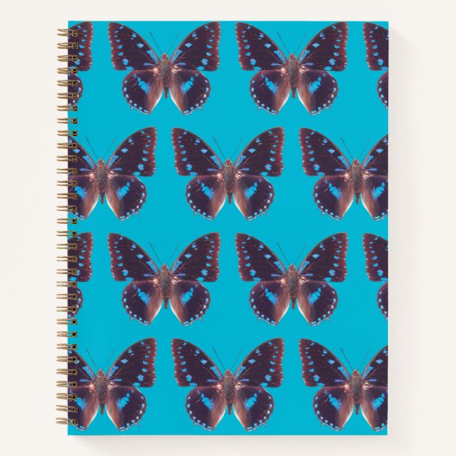Das Blue Frack Butterfly Hardcover-Notebook Notizbuch (Vorderseite)