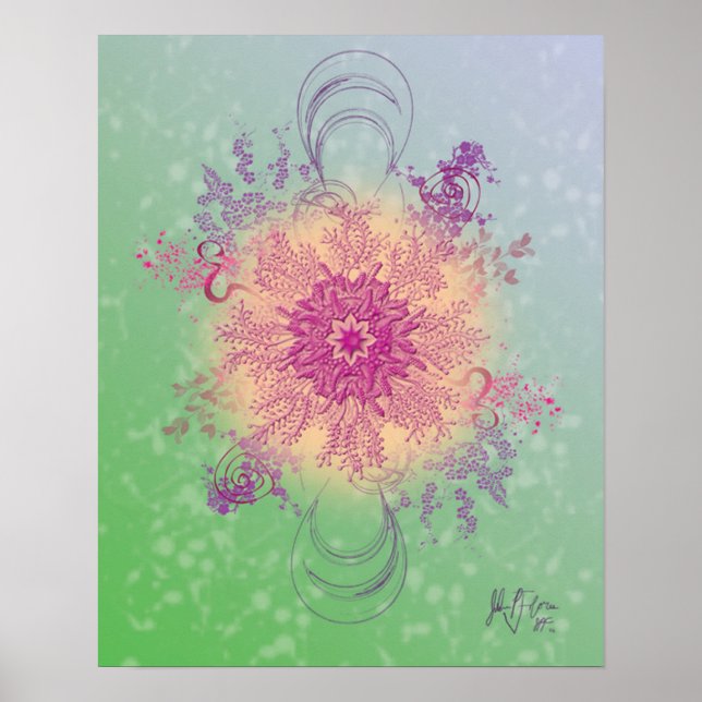 Das Blume Experiment (Digital) von Julian P. Flore Poster (Vorne)