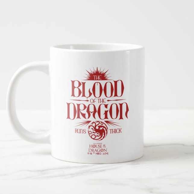 Das Blut des Drachen spielt dick Jumbo-Tasse (Links)