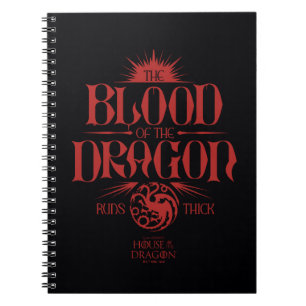 Das Blut des Drachen spielt dick Notizblock