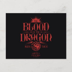 Das Blut des Drachen spielt dick Postkarte
