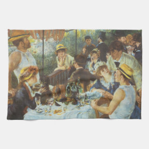 Das Boating Party-Mittagessen von Pierre Renoir Handtuch
