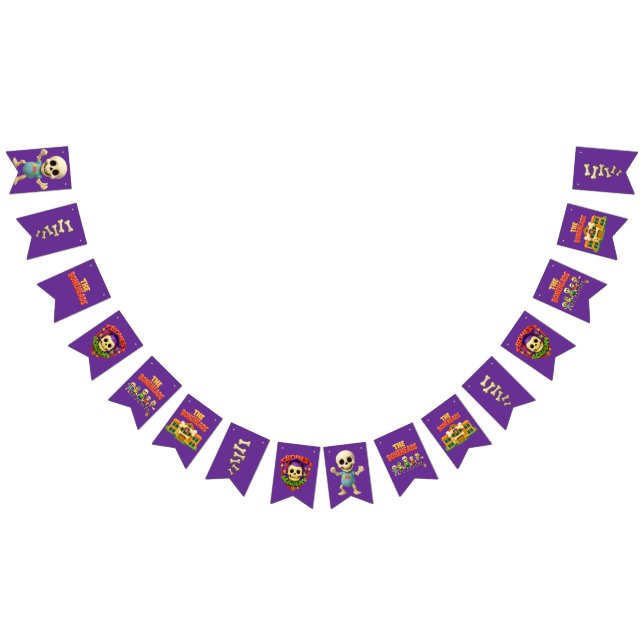 Das Boneheads™ Bones Academy™-Partybanner Wimpelkette (Alle)