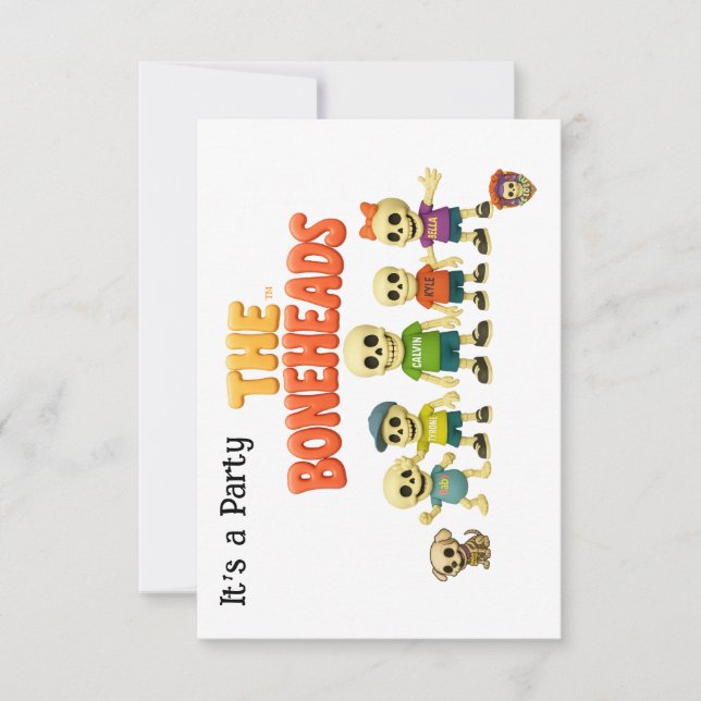 Das Boneheads™-Party Einladung (Vorderseite)
