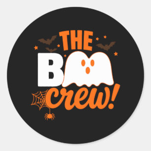 Das Boo Crew Halloween-Design Runder Aufkleber