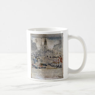 Das Boston-Massaker durch Paul Revere 1770 Tasse