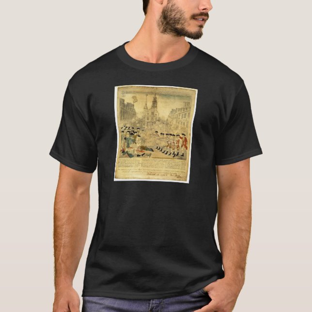 Das Boston-Massaker durch Paul Revere T-Shirt (Vorderseite)