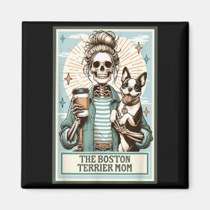 Das Boston-Terrier-Mutter-Skelett-Geschenk Soky-Sa Magnet