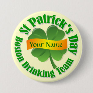Das Bostoner Trinkteam St Patrick's Button