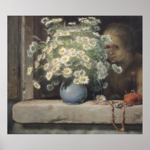 Das Bouquet von Margueritas, 1866 Poster