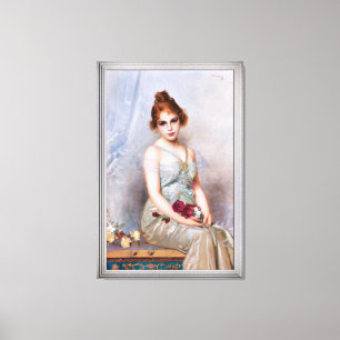 Das Bouquet von Vittorio Matteo Corcos Leinwanddruck